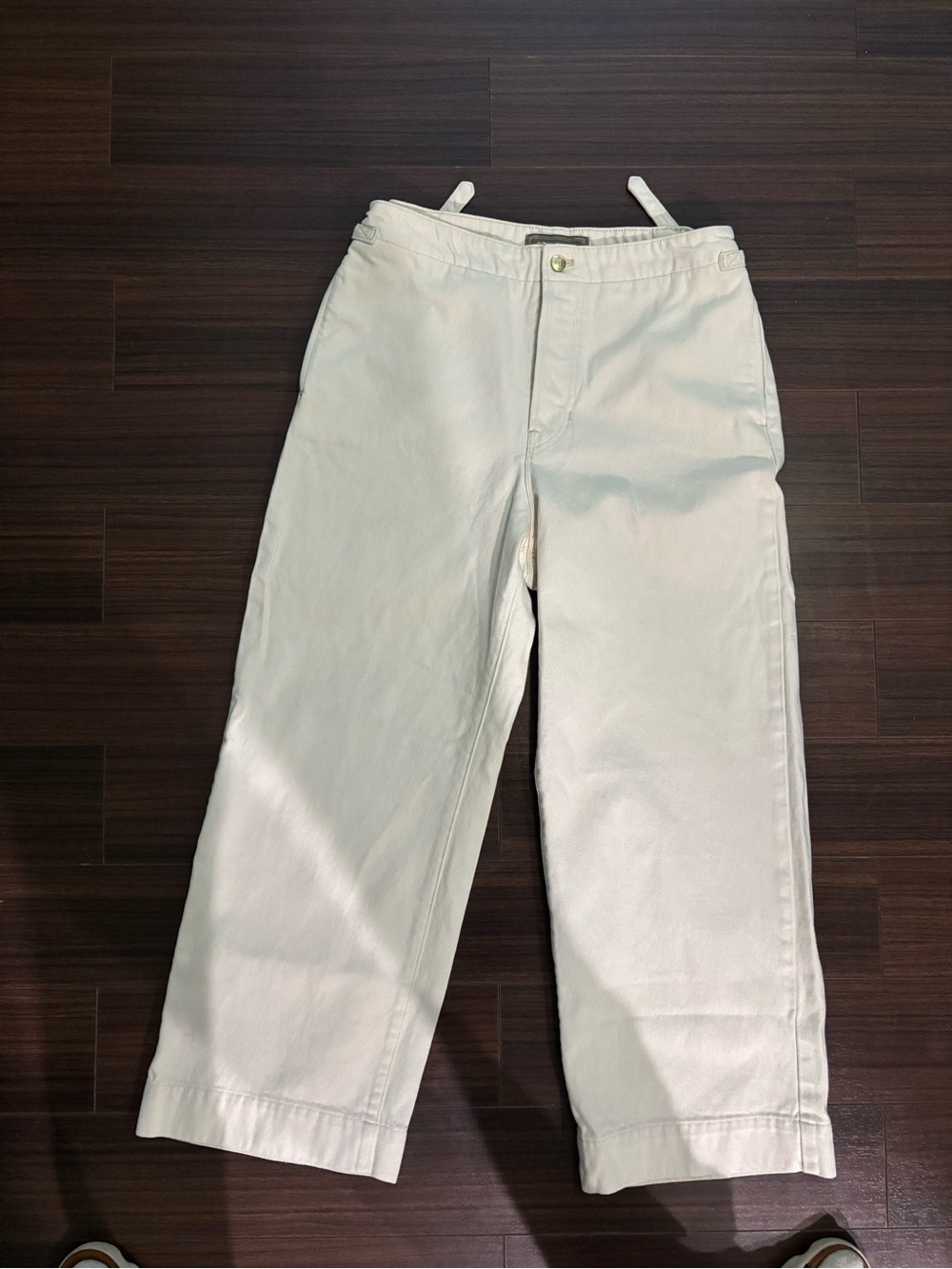 Women's Off-White Relaxed Chino Pants